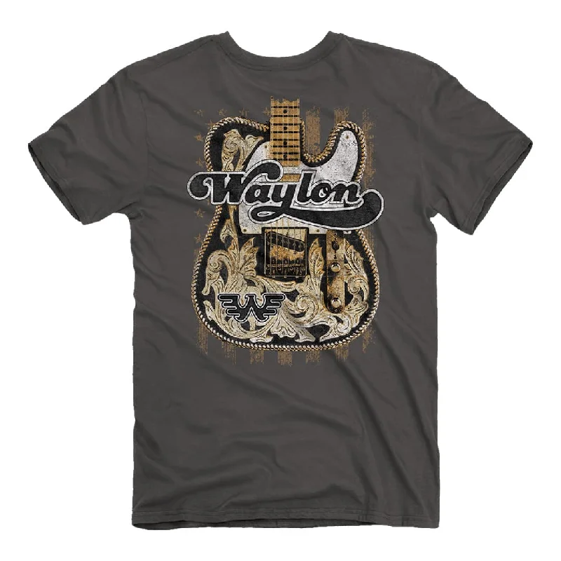 Waylon Jennings - Big Guitar T-Shirt