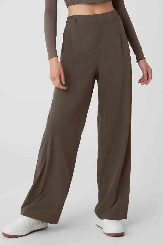 High-Waist Pursuit Trouser - Olive Tree